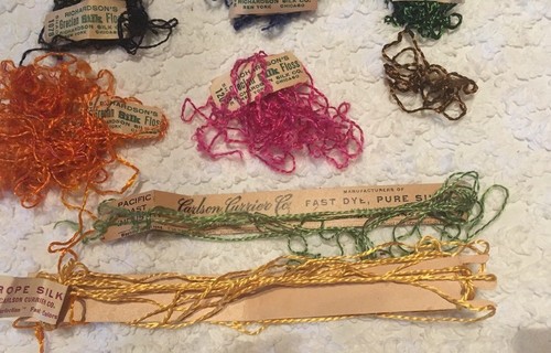 Lot VTG Embroidery Silk Thread floss: Carlson Currier, Grecian