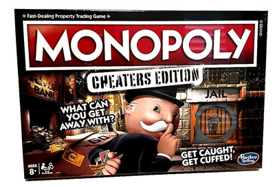 Hasbro Monopoly: Cheaters Edition Property Trading Board Game Factory Sealed