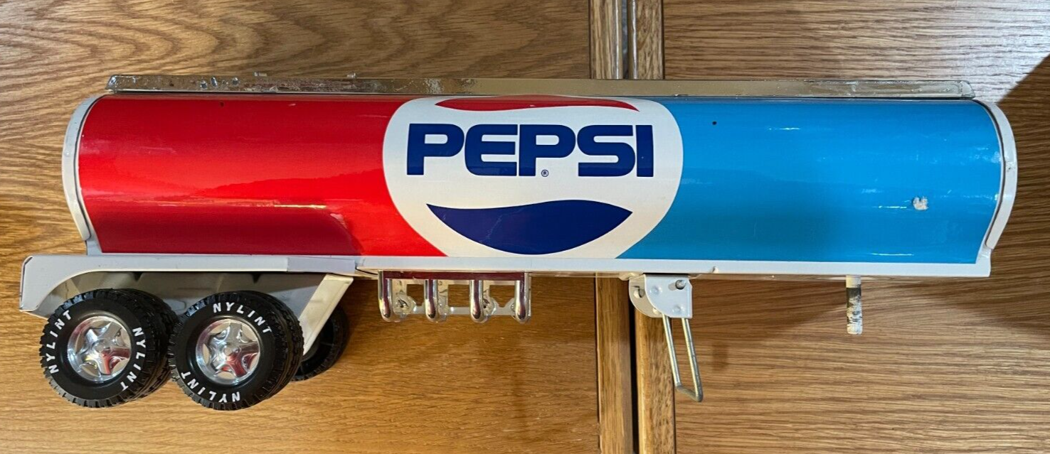 Vintage Nylint Steel Pepsi Trans Tanker Trailer Only