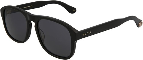 Pre-owned Gucci Sunglasses Gg0583s 001 55mm Black / Grey Lens In Gray