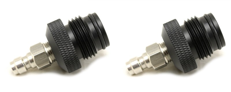 (2) PAINTBALL REMOTE MALE ADAPTER PLUG AIR HOSE ASA STAINLESS ...