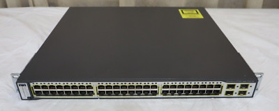 Cisco Catalyst (WS-C3750G-48PS-S) 48 Ports PoE Gigabit Ethernet Switch