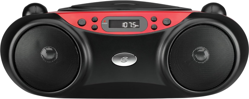 , Inc. Portable Top-Loading CD Boombox with AM/FM Radio and 3.5Mm Line in for MP