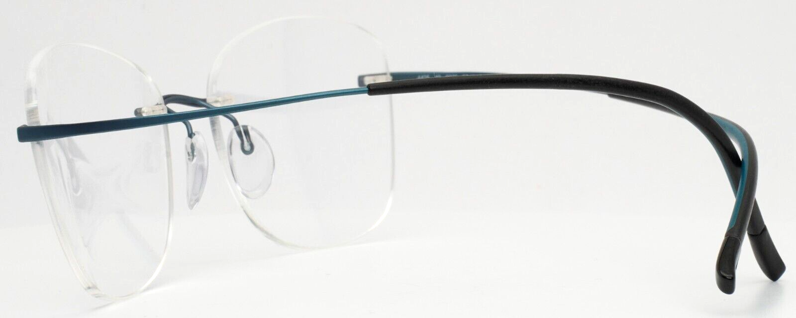 SILHOUETTE 4425 40 6075 7581 Vivid Teal Womens Cat Eye Eyeglasses 53-17-145