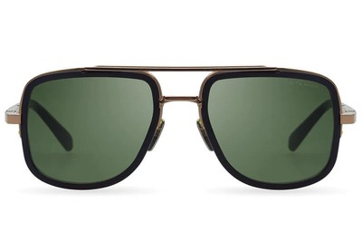 Pre-owned Dita Dts412-a-03 Mach-s Rose Gold - Matte Black W Sunglasses In Green