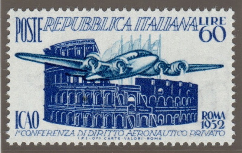 Italien 869 ** Luftverkehrs-Konferenz = Italia Cei 649 Conferenza Di Aeronautico