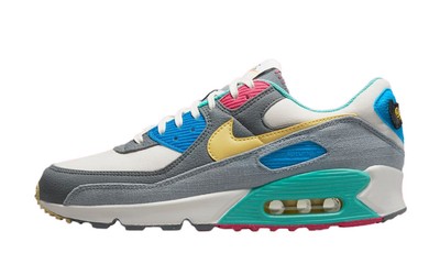 Nike Air Max 90 Air Sprung Phantom/Celery-Iron Grey для больших детей (DN4415 001)