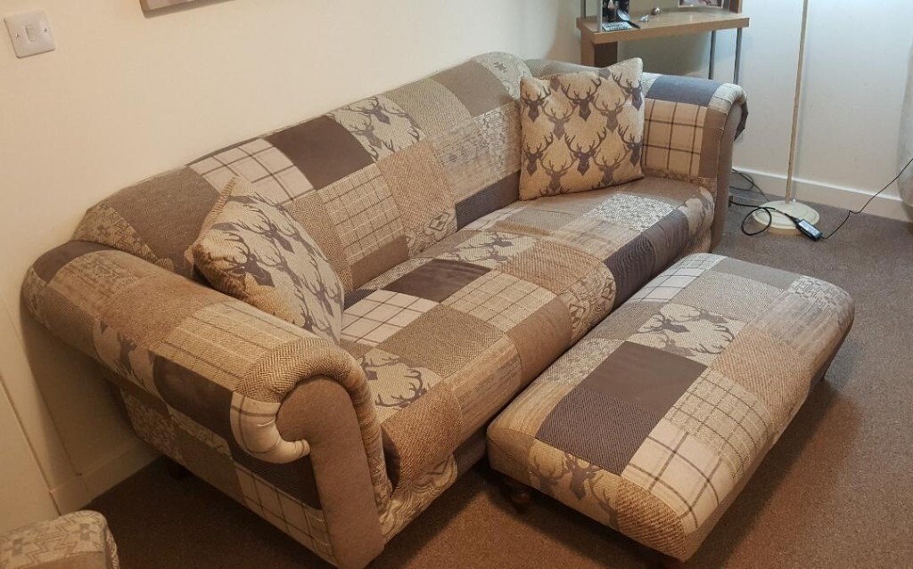 Matching Lounge Sofa Easy Chair and Footstool | in Dundee ...