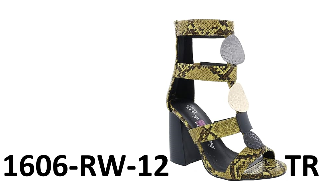 Penny Loves Kenny womens TYMBER green faux Snake 7 W US