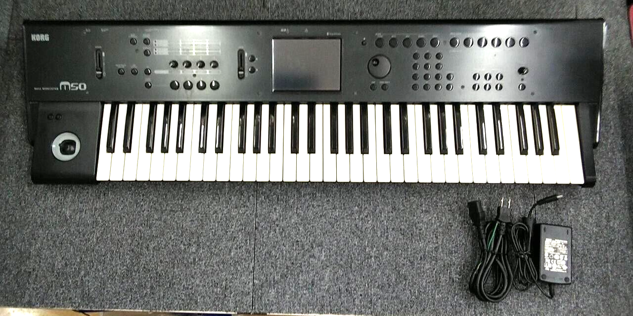 KORG M50-61 シンセサイザー61鍵 1 KORG M50 61 Key Synthesizer WorkstationBlack keyboard Music
