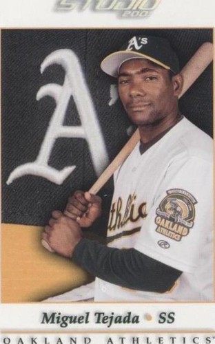 2001 Donruss Studio - Miguel Tejada #77