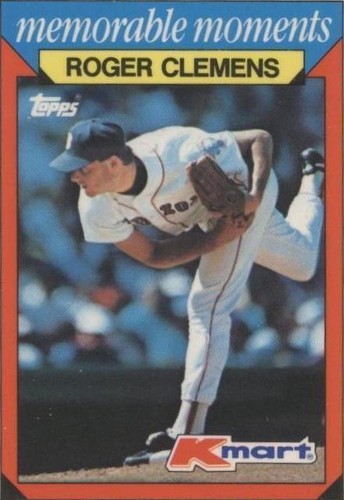 1988 Topps Kmart Memorable Moments - Roger Clemens #7