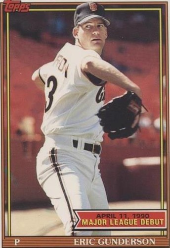 1990-91 Topps Major League Debut 1990 - Eric Gunderson #61