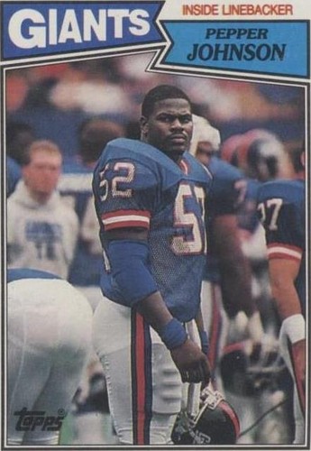 1987 Topps Pepper Johnson #28