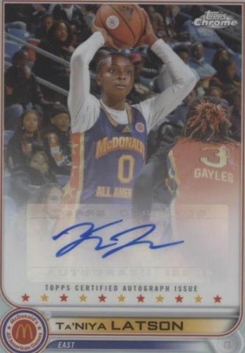 2022 Topps Chrome McDonald's All American - Ta'Niya Latson #CA-TL