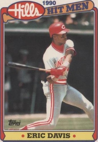 1990 Topps Hills Hit Men - Eric Davis #1