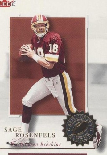 2001 Fleer Authority Sage Rosenfels #126