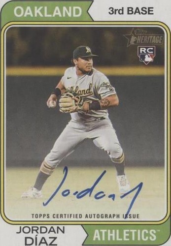 2023 Topps Heritage - Jordan Diaz #ROA-JDZ
