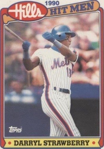 1990 Topps Hills Hit Men - Darryl Strawberry #4