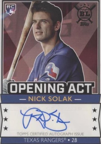 2020 Topps Big League - Nick Solak #OAA-NS