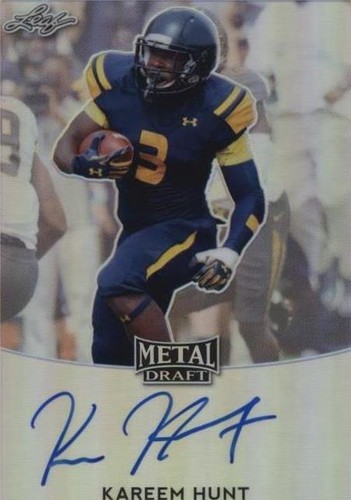 2017 Leaf Metal Draft Kareem Hunt #BA-KH1