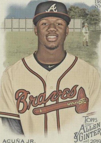 2019 Topps Allen & Ginter X【R Acuna Jr.】 LOT (2) RONALD ACUNA JR 2019 TOPPS ALLEN & GINTER #25 BRAVES