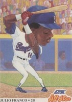 1991 Score - Julio Franco #392
