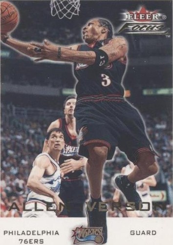 2000-01 Fleer Autographics ALLEN IVERSON Auto Signature Card