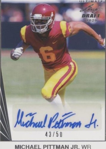 2020 Leaf Ultimate Draft Michael Pittman Jr. #90-MPJ