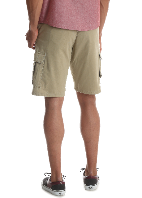 Men's Wrangler Cargo Shorts w/ Stretch Khaki Relaxed Fit Tech Pocket ALL SIZES