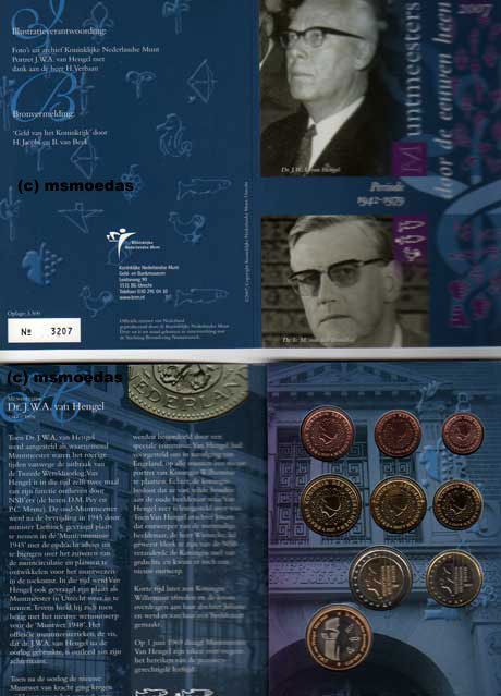 Niederlande Offizieller Euro KursmÃ¼Nzensatz 2007 Kms Themaset Muntmeesters Bu