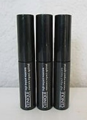 3 x Clinique High Impact Mascara 01 Black 3.5ml each...