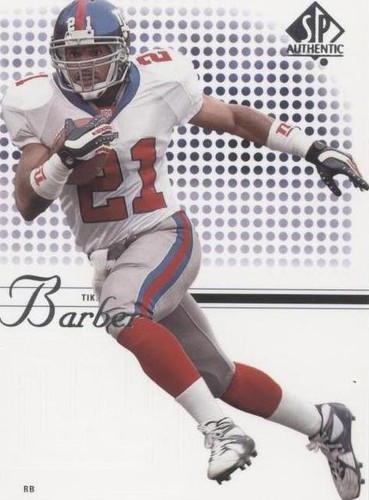 2002 SP Authentic Tiki Barber #59