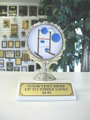 LADDER GOLF TROPHY AWARD ECONOMY FREE LETTERING NEW DESIGN! * ~
