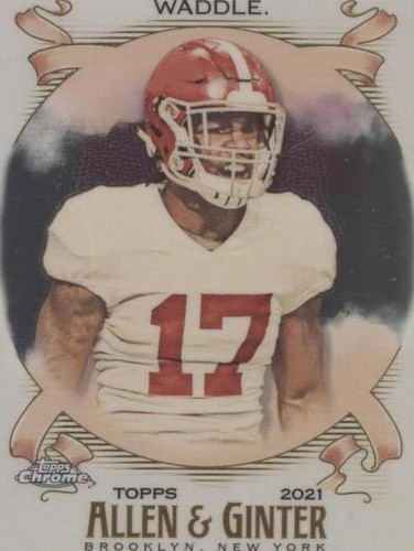 2021 Topps Allen & Ginter Chrome Jaylen Waddle #214