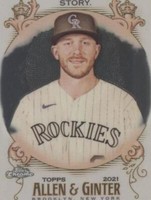2021 Topps Allen & Ginter Chrome - Trevor Story #128