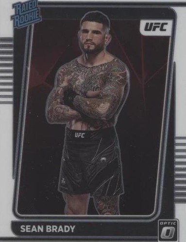 Sean Brady 2022 Panini Donruss UFC Rated Rookie #214 Green Flood