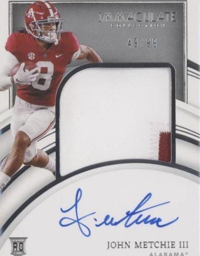 2022 Panini Immaculate Collection Collegiate John Metchie III #74
