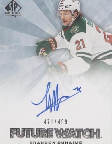 2021-22 SP Authentic - Brandon Duhaime #RFWA-BD