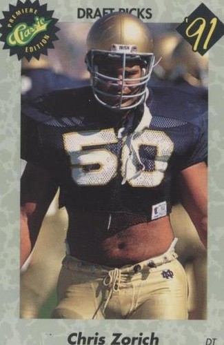 1991 Classic Draft Picks Chris Zorich #46