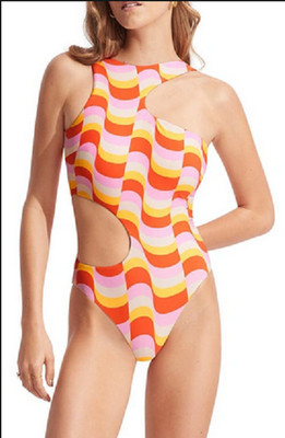 New Seafolly Modern Take One Piece Swimsuit Size US 8 AU 12
