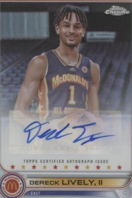 2022 Topps Chrome McDonald's All American - Dereck Lively #CA-DL