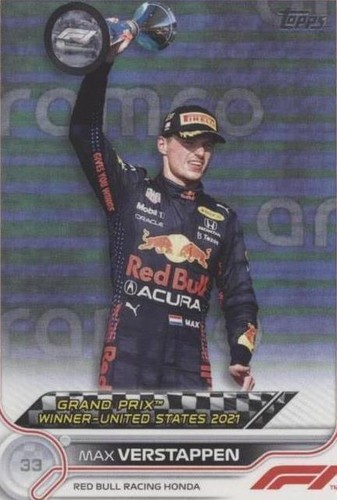 2022 Topps Formula 1 - Max Verstappen #167