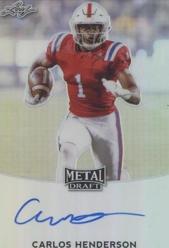 2017 Leaf Metal Draft Carlos Henderson #BA-CH1