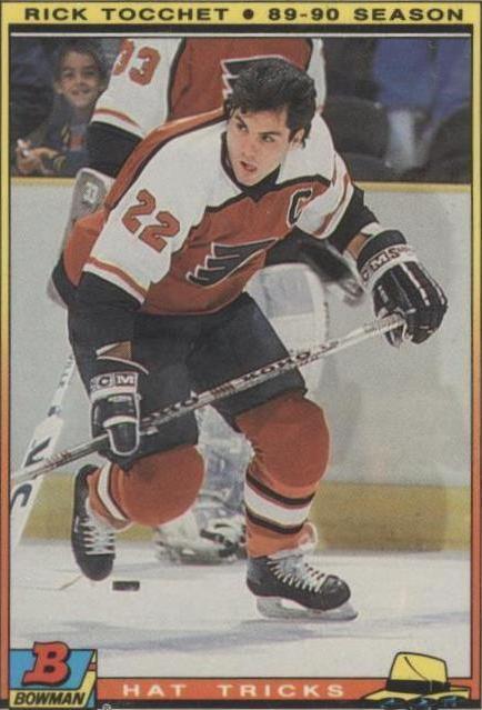 Trucos de sombrero Bowman 1990-91 - Rick Tocchet #14