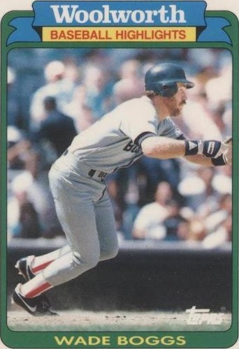 1990 Topps Woolworth Baseball Highlights - Wade Boggs #8