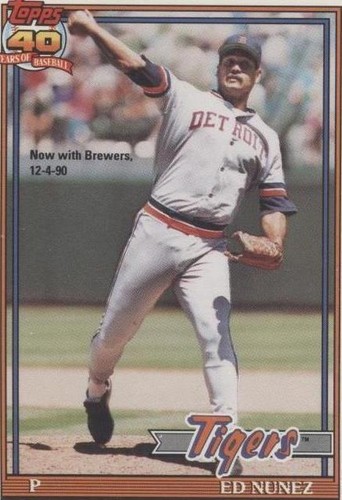 1991 O-Pee-Chee - Edwin Nunez #106