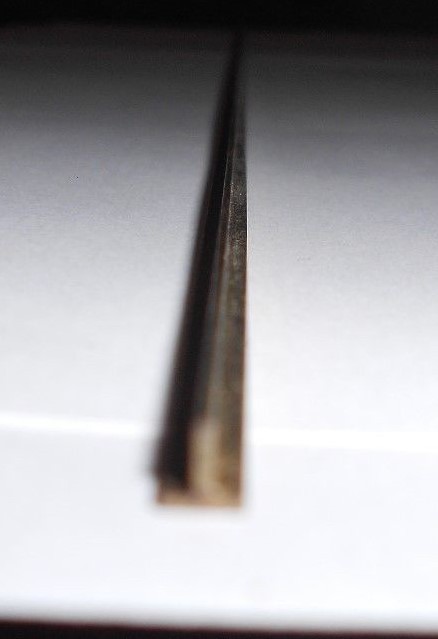 1 piece 1/8 inch brass T channel 35 inches long new