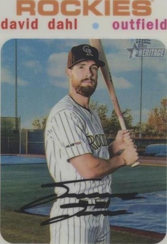 2020 Topps Heritage - David Dahl #THC-478