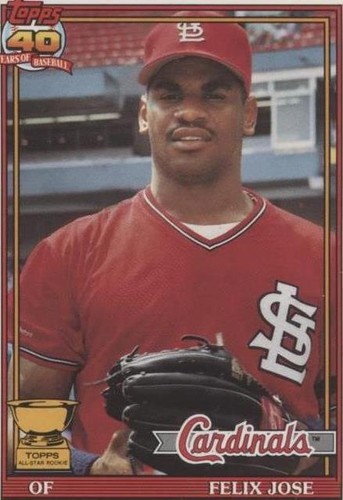 1991 O-Pee-Chee - Felix Jose #368
